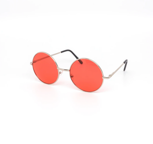 Round Frame Sunglasses (Red)